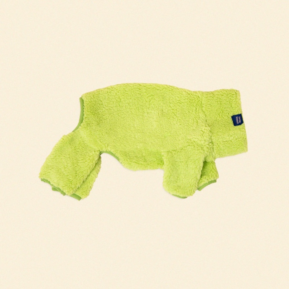 Little Beast Fleece Onesie, Size XXL, Highlighter Green